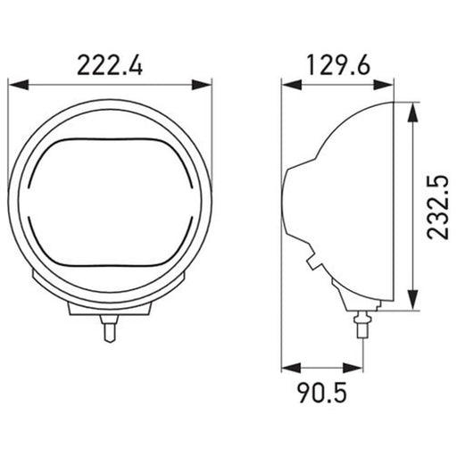 Hella Headlamp Zf Sw 0GR Md12/24 1F8 Right 1F8 016 560-102 E4001S 1F8 016