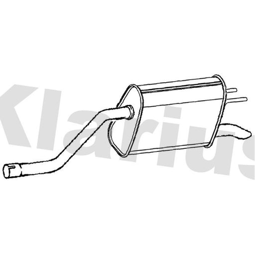 Klarius Box With Tail Pipe Rear GM741L