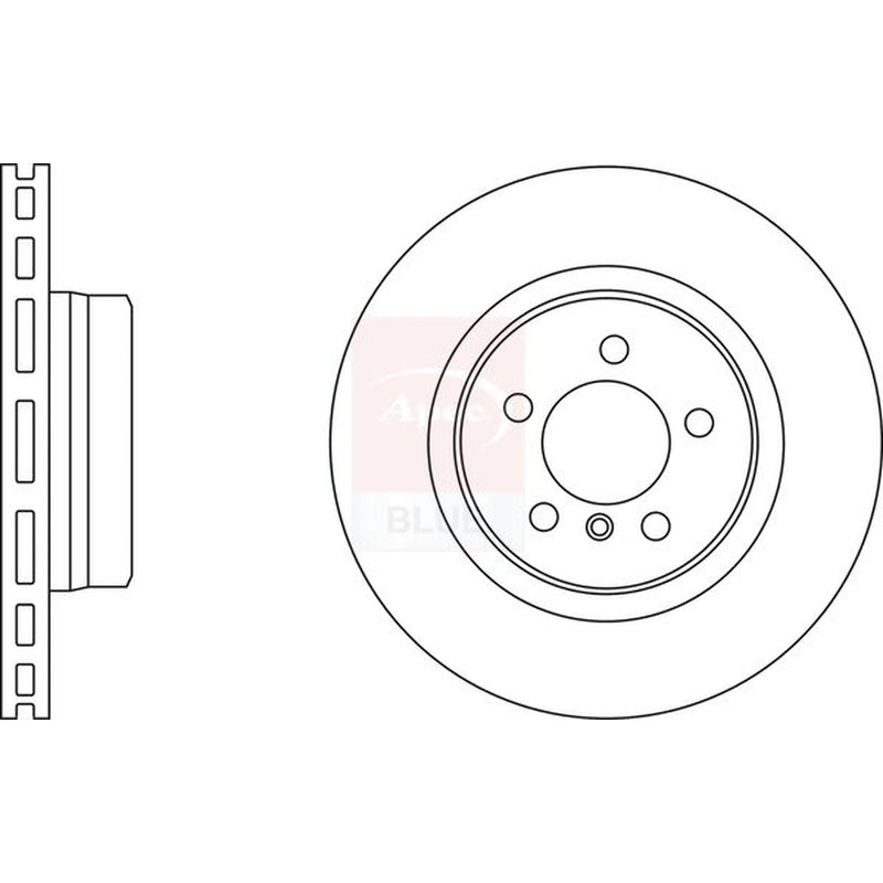 Apec 2 x Front Brake Discs SDK6548-x2