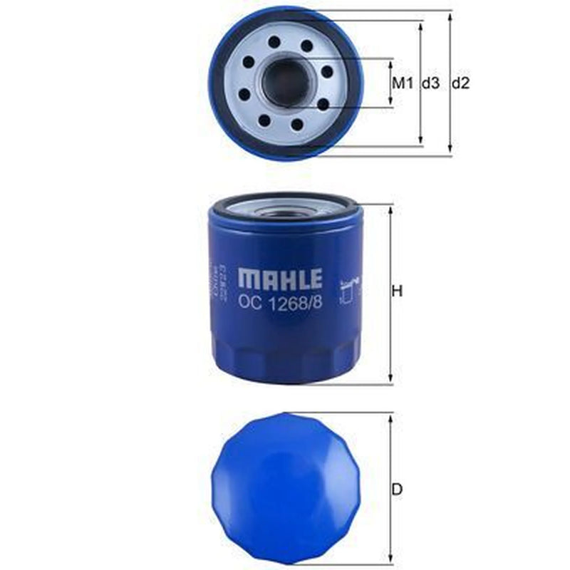 Mahle Engine Oil Filter OC 1268/8