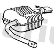 Klarius Box With Tail Pipe Right Hand Right Rear VO474H