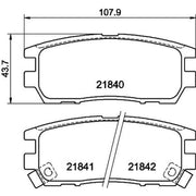 Mintex Rear Brake Pad Set MDB1646
