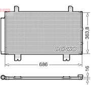 Denso Air Conditioning Condenser fits Lexus Gs 2005-2011