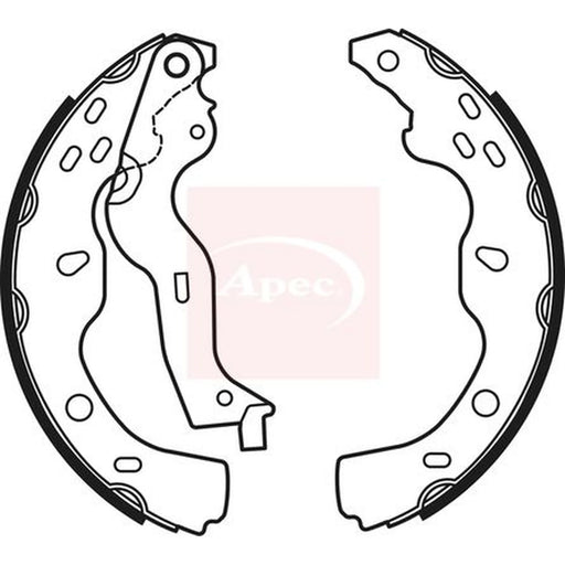 Apec Brake Shoe Set Axle Kit SHU722
