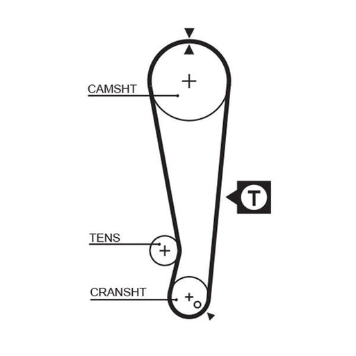 Gates Timing Belt Cambelt 98 Teeth 5105