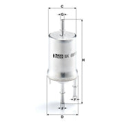 MANN-FILTER Fuel Filter Element WK 69/1