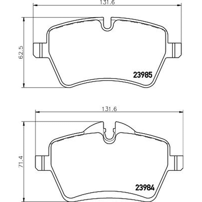 Mintex Front Brake Pad Set MDB3452