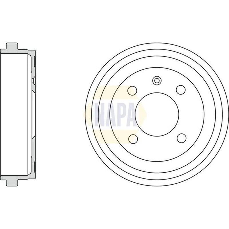 NAPA Brake Drum Assembly Rear NDR1017