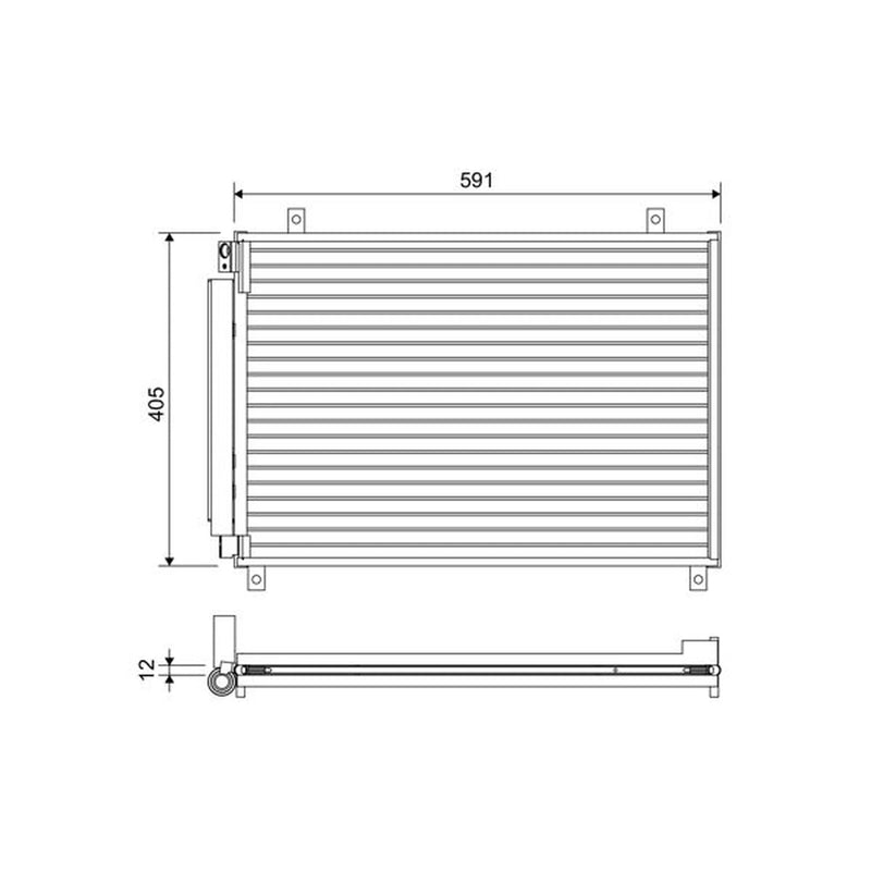 Valeo Air Conditioning Condenser 822656