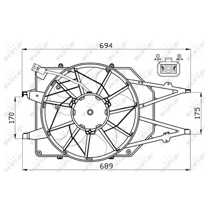 NRF Engine Cooling Fan 47475