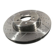 Borg & Beck 2 x Perforated/Vented Front Brake Discs BBD7007S-x2