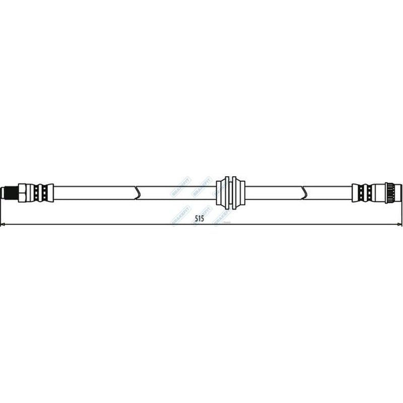 Apec Brake Hydraulic Hose Line Front BHO4234