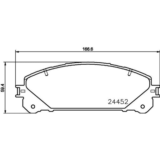 DON Front Brake Pad Set PCP1279