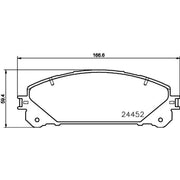 Mintex Front Brake Pad Set MDB3114