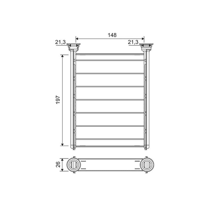 Valeo Heater Matrix Core Heat Exchanger 811688