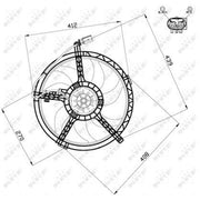 NRF Engine Cooling Fan 47509