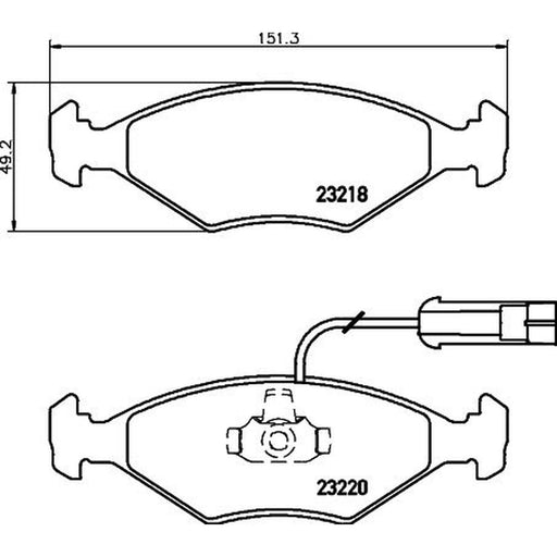 DON Front Brake Pad Set PCP1588