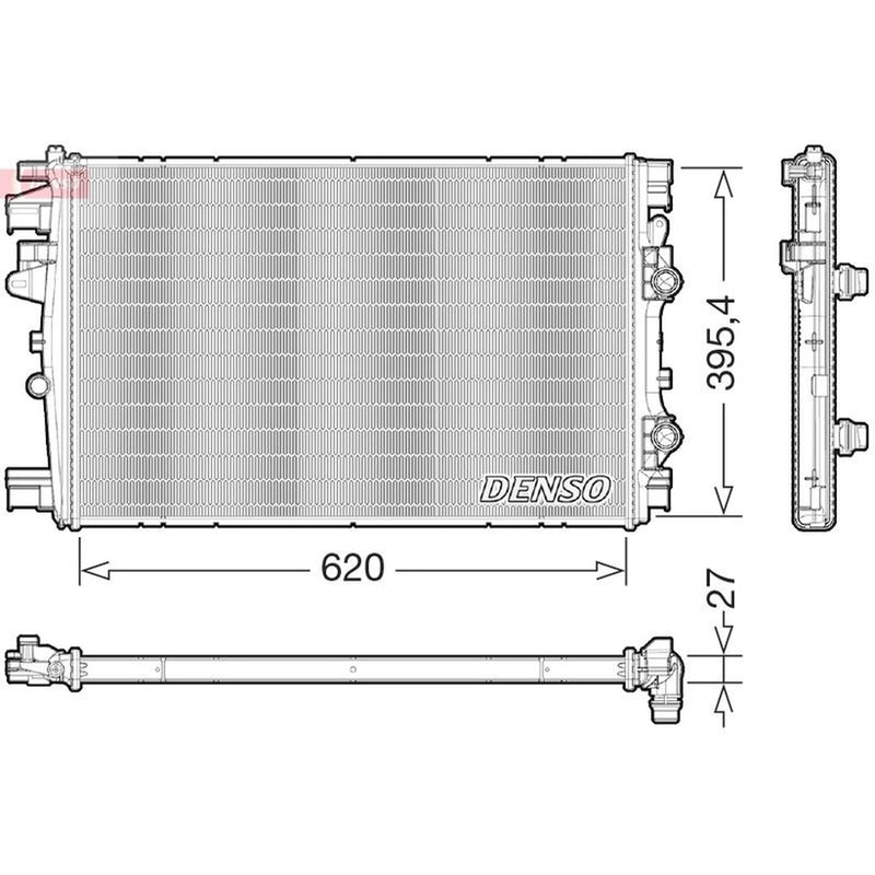 Denso Engine Radiator DRM09176