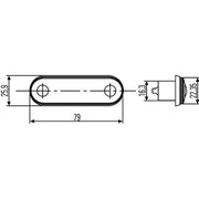 Hella Signal-Lamp Red Md12/24 2XA Rear Fitting 2XA 959 790-411 867503 2XA 959