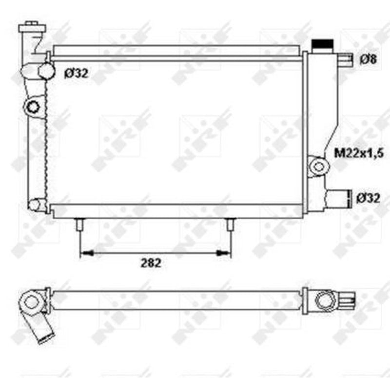 NRF Engine Radiator 52024