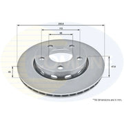 Comline 2 x Vented Rear Brake Discs ADC1489V-x2