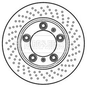 Borg & Beck 2 x Front / Brake Discs BBD6001S
