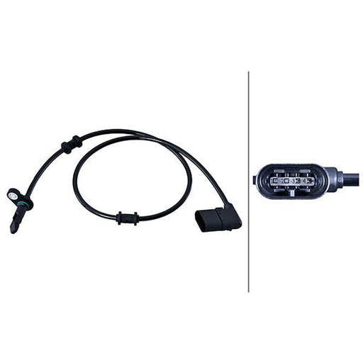 Hella ABS Wheel Speed Sensor Rear 6PU 358 216-201