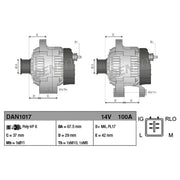 Denso Car Alternator 12V fits Toyota Yaris/Vitz 2005-2011 1.0