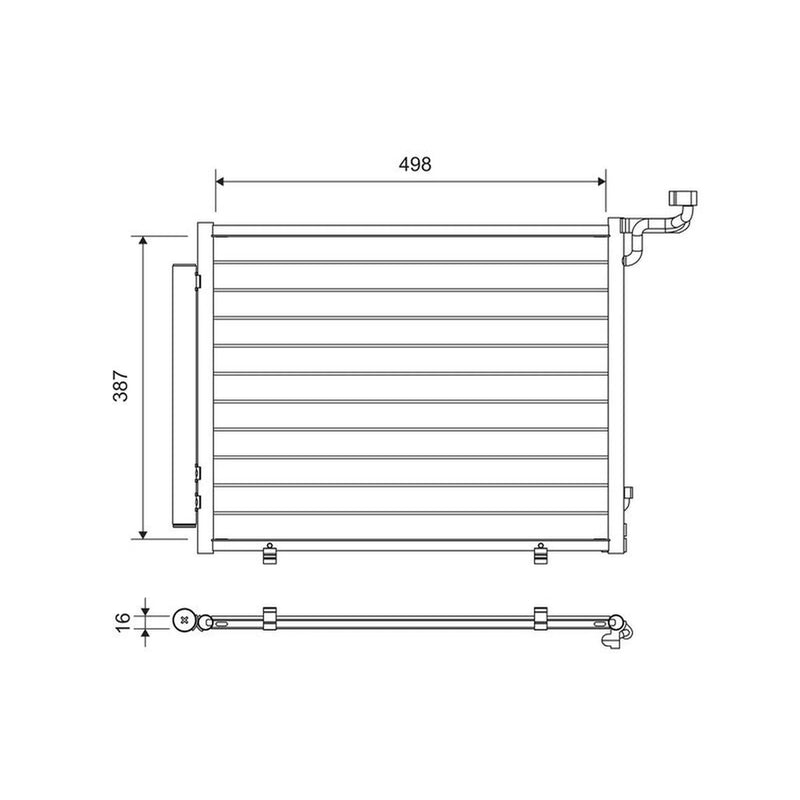 Valeo Air Conditioning Condenser 822763