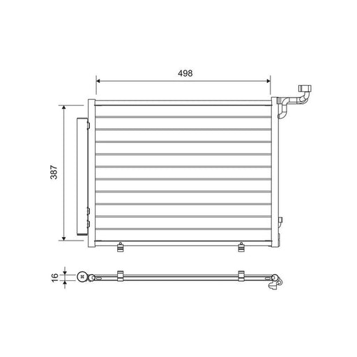 Valeo Air Conditioning Condenser 822763