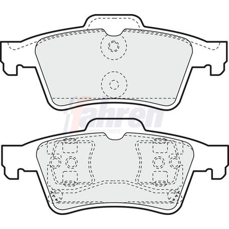 Fahren Rear Brake Pad Set FBP3062
