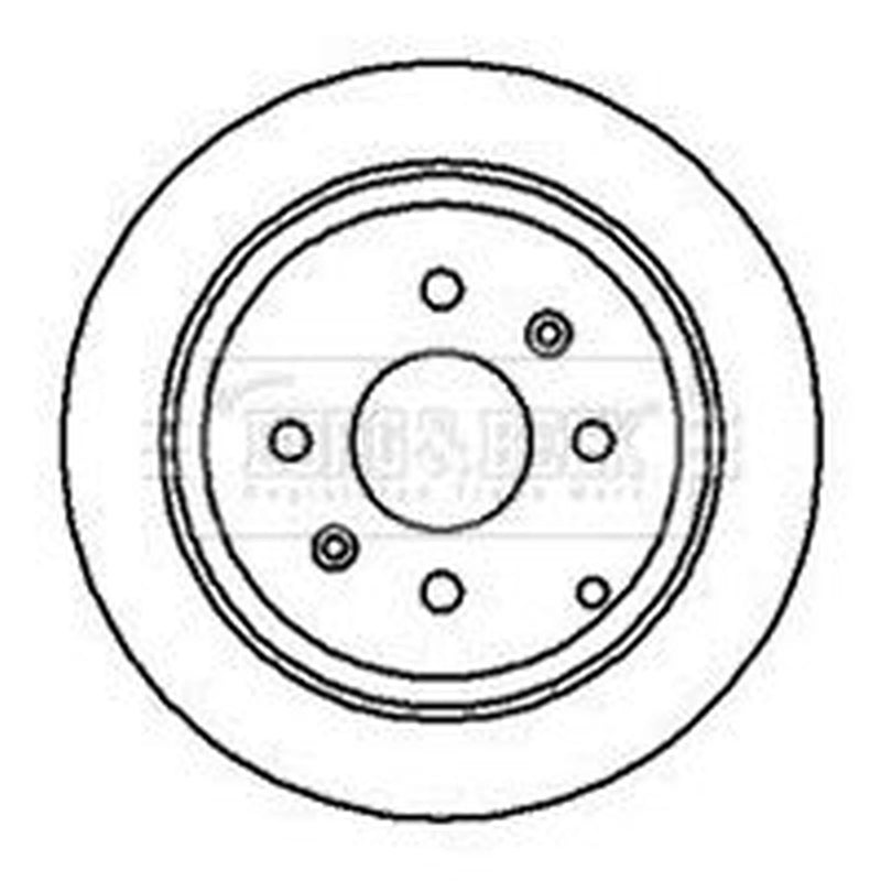 Borg & Beck 2 x Rear Brake Discs BBD4108