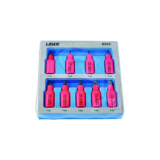 Laser Insulated Star Bit Socket Set 3/8"D 9pc 8545 Laser  - Town Parts
