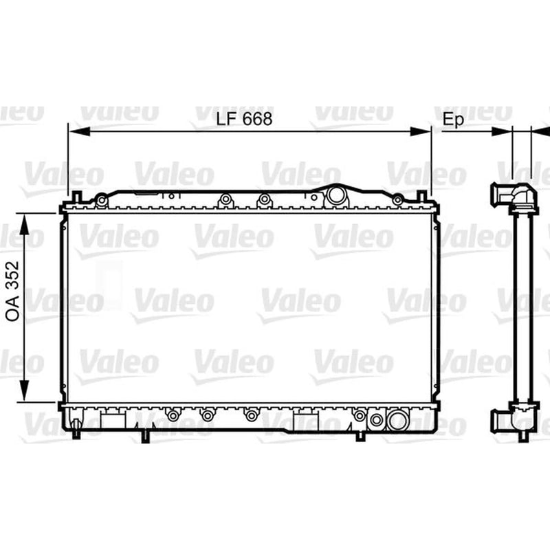 Valeo Engine Radiator 731639