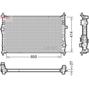 Denso Engine Radiator fits Citroën Berlingo 2018 on 1.2 1.5