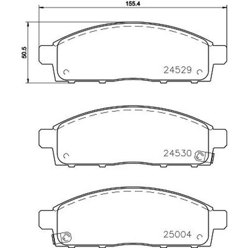 Mintex Front Brake Pad Set MDB2882