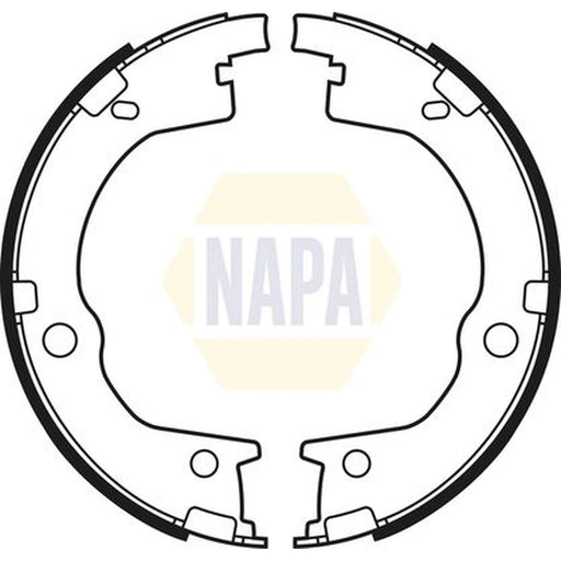 NAPA Parking Brake Shoe Set NBS5038