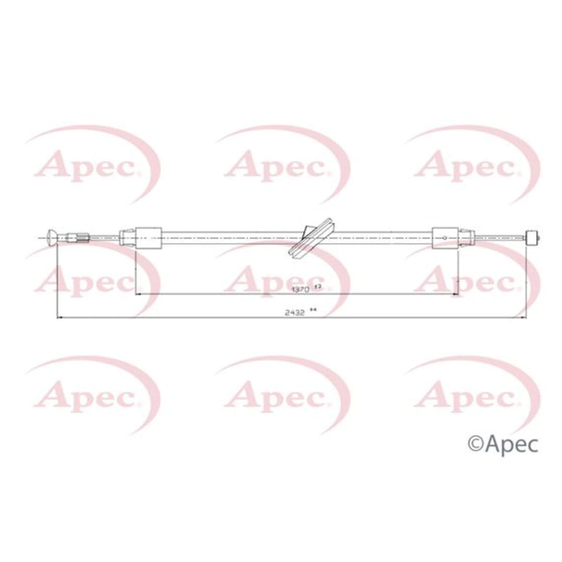 Apec Handbrake Cable Centre CAB1761