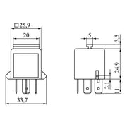 Bosch Horn Klaxon Relay 12V Pin 0 986 332 072