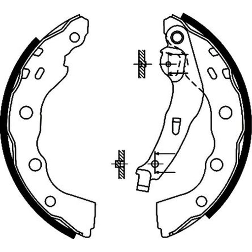 Mintex Brake Shoe Set Axle Kit MFR462