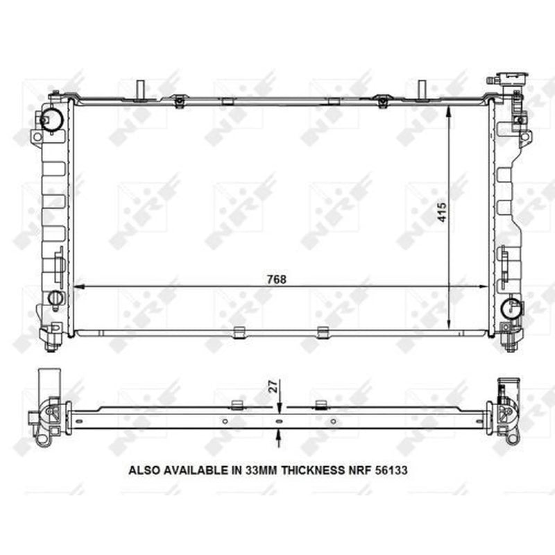 NRF Engine Radiator 53156