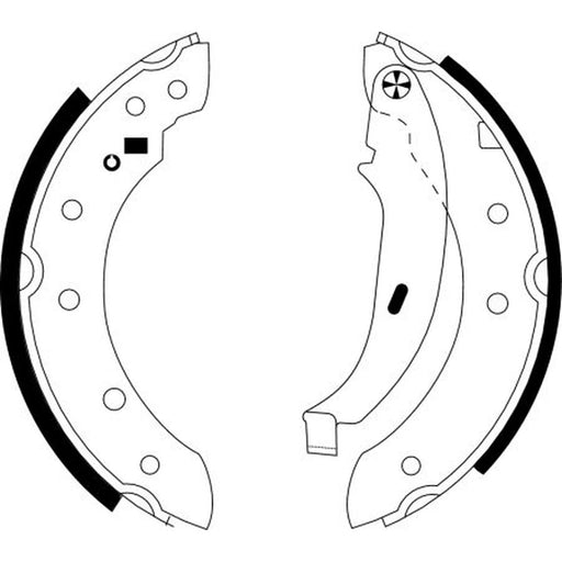 Mintex Brake Shoe Set Axle Kit MSP324