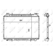 NRF Engine Radiator 519534