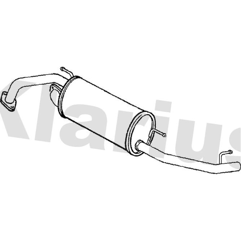 Klarius Box With Tail Pipe Left Rear HA372C
