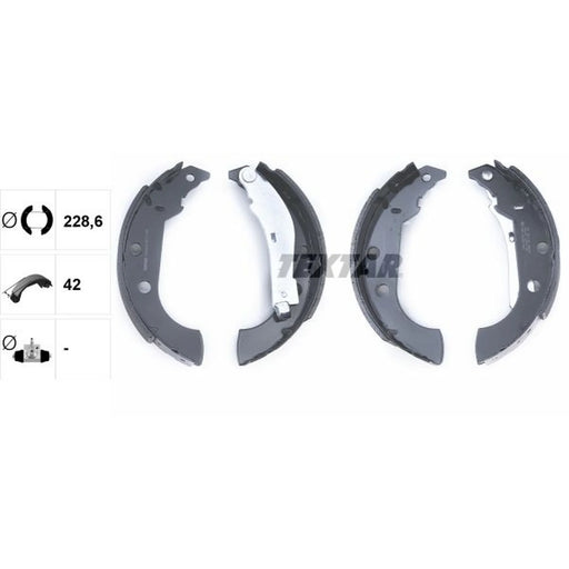 Textar Brake Shoe Set Axle Kit 91056600