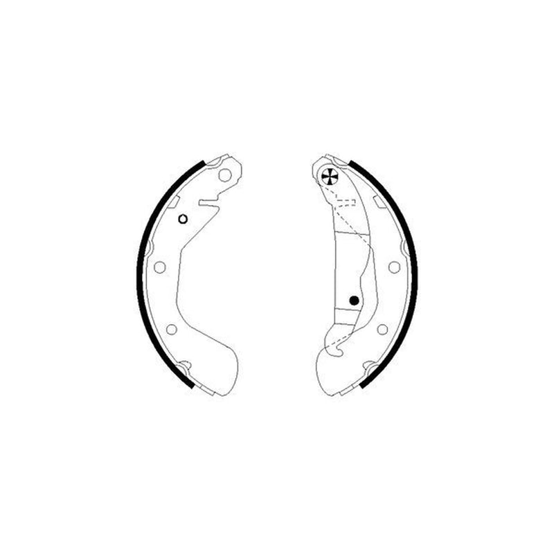 Textar Brake Shoe Set Axle Kit 91058200