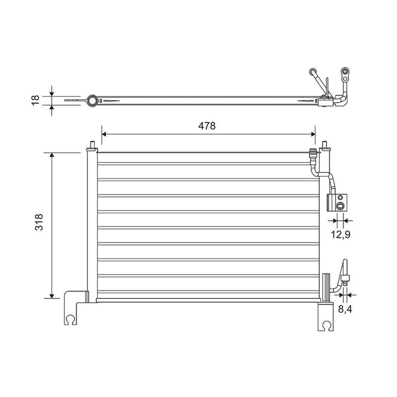 Valeo Air Conditioning Condenser 814427