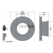 Textar Rear Brake Discs 93085500-x2