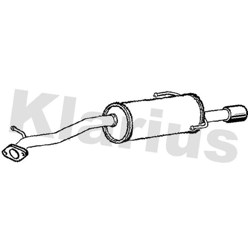 Klarius Box With Tail Pipe Rear SU107W
