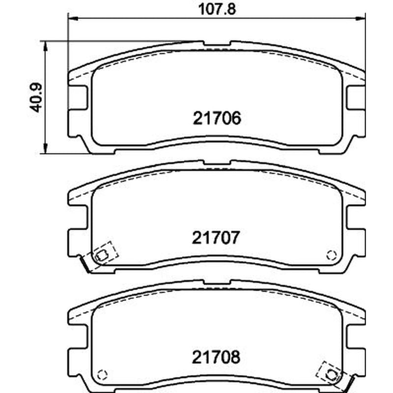 Mintex Rear Brake Pad Set MDB1481